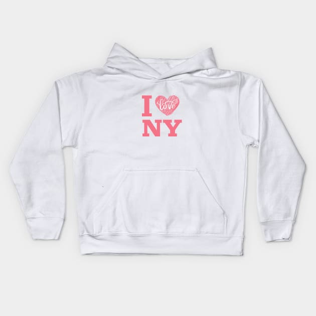 i love new york Kids Hoodie by TrendsCollection